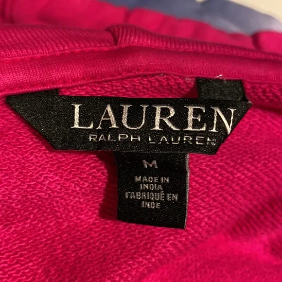 Ralph Lauren Dip Dye French Terry Hoodie M - Picture 8 of 10